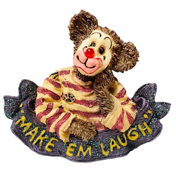 Genuine Boyds Bear Make Em Laugh Stripe Sweater Funny Clown Brooch Pin - Picture 1 of 3